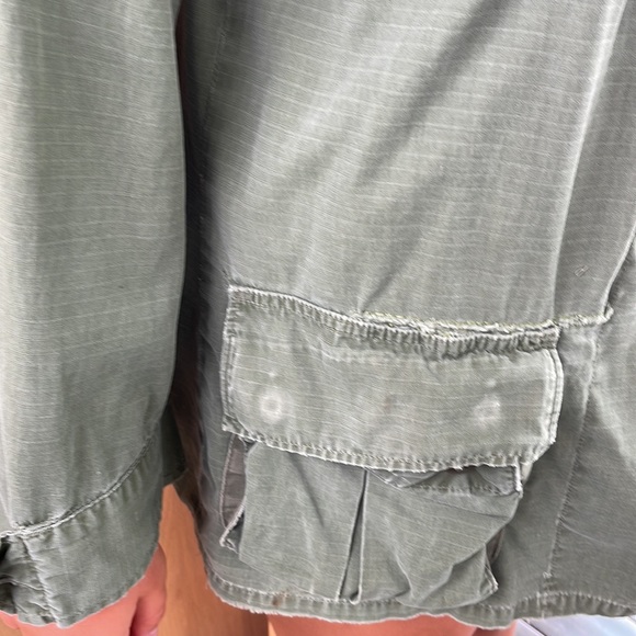 Vintage Ripstop Army Jacket Moss Size M/L - Picture 6 of 10